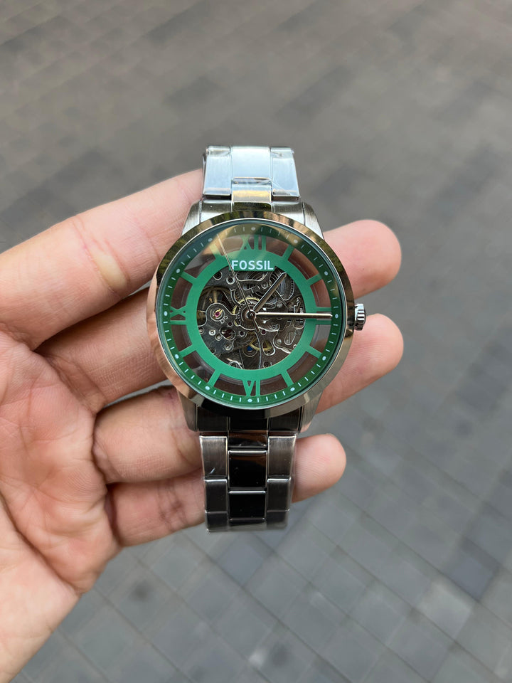 Fossi_l Townsman Chain Silver Green