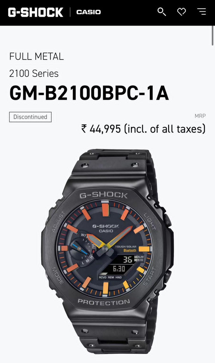 Casi_o G-shock Gmb-2100 "AAA-World Time/ Auto Light"