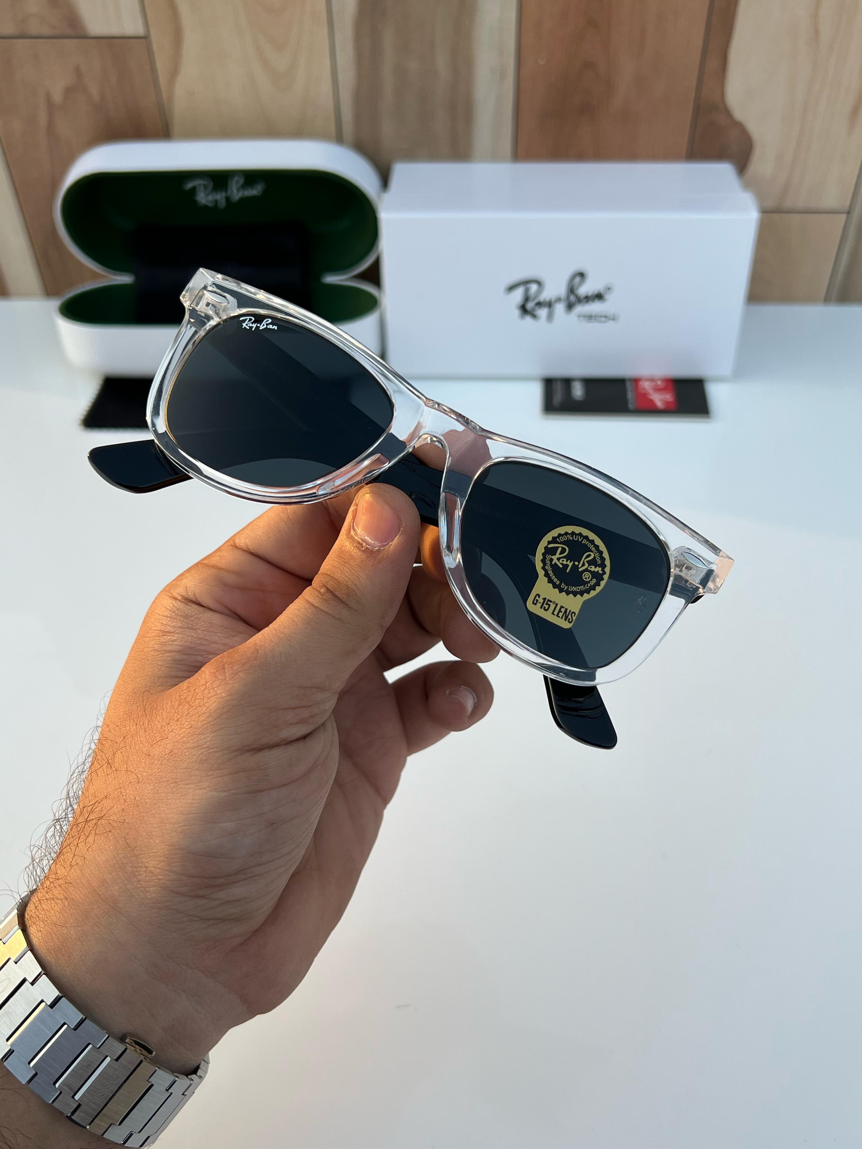 Ray 2140 slant transparent black